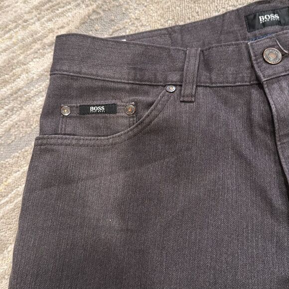 Hugo Boss Maine pants dark grey straight leg size 32/32 - Picture 3 of 9